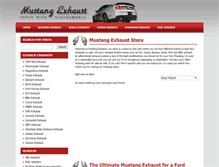 Tablet Screenshot of mustangexhaust.org